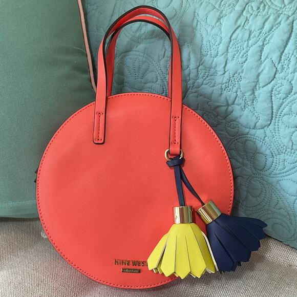 Nine West Handbags - Nine West Roundabout Circle Crossbody Bag Salmon